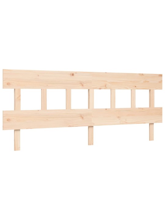 Gultas rāmis ar galvgali, super king size, masīvkoks