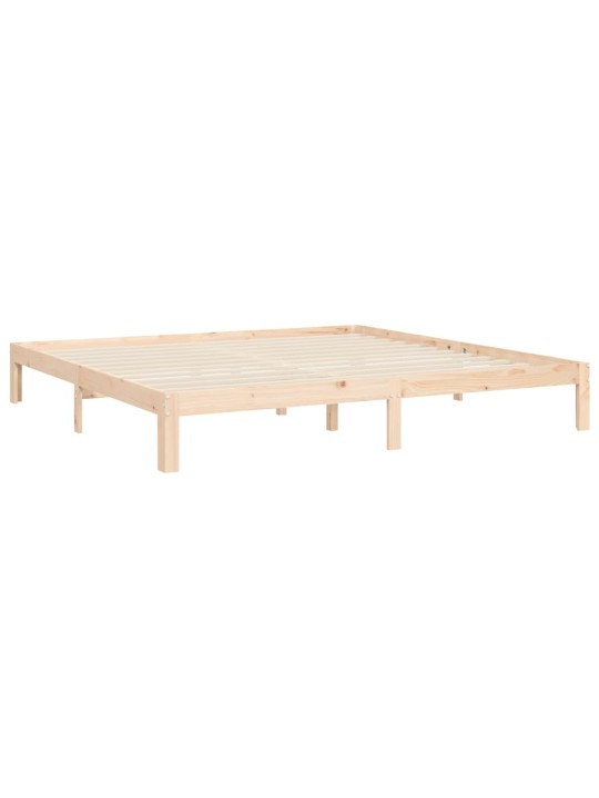 Gultas rāmis ar galvgali, super king size, masīvkoks