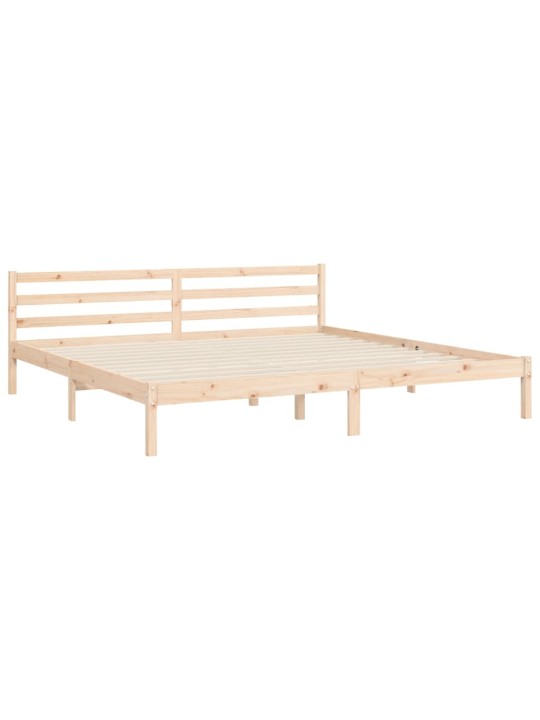 Gultas rāmis ar galvgali, Super King Size, masīvkoks