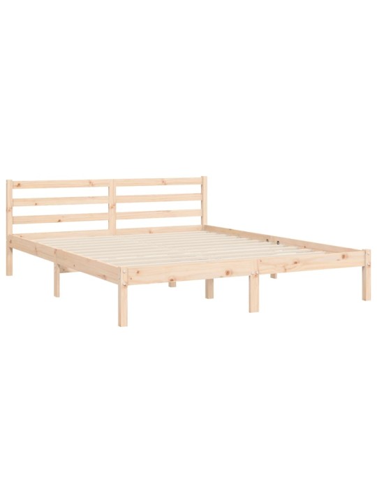 Gultas rāmis ar galvgali, King size izmērs, masīvkoks