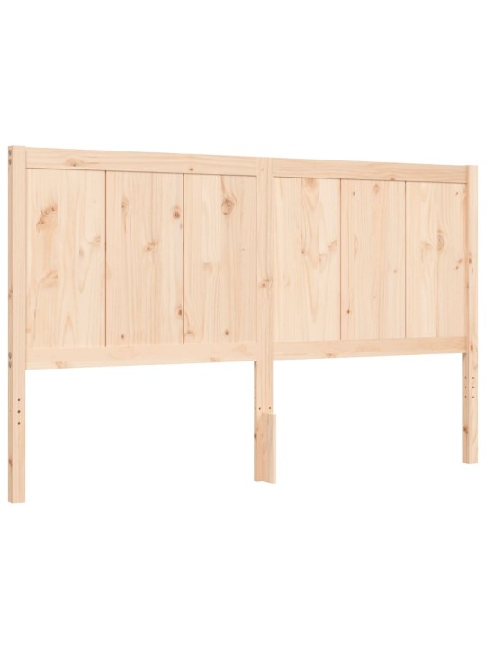 Gultas rāmis ar galvgali, King size izmērs, masīvkoks