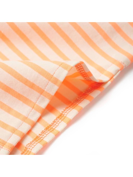 Bērnu svārki ar svītrām, fluorescējoši oranži, 140