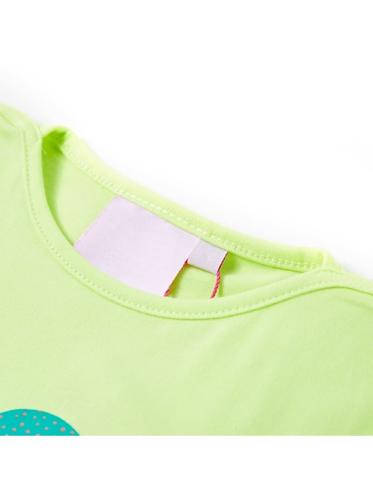 Bērnu t-krekls, fluo dzeltens, 92