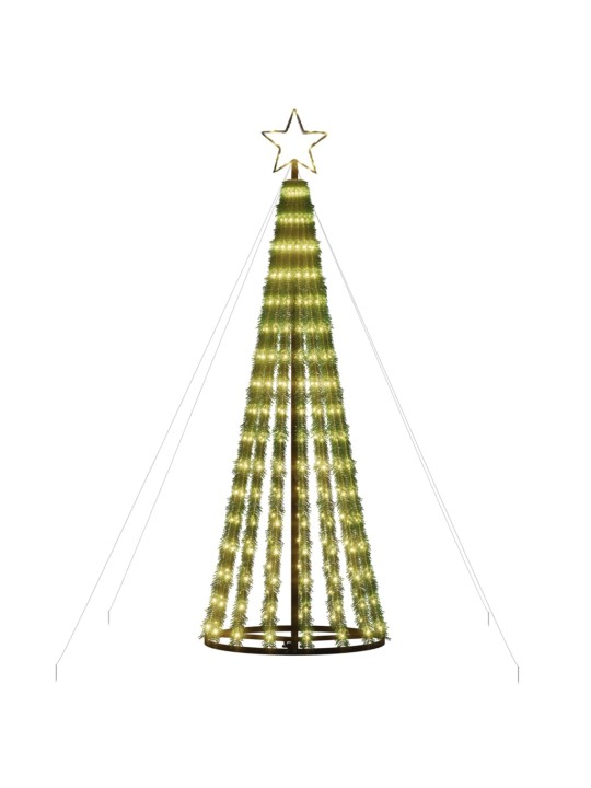 Led ziemassvētku eglīte 275 led silti balta 180 cm