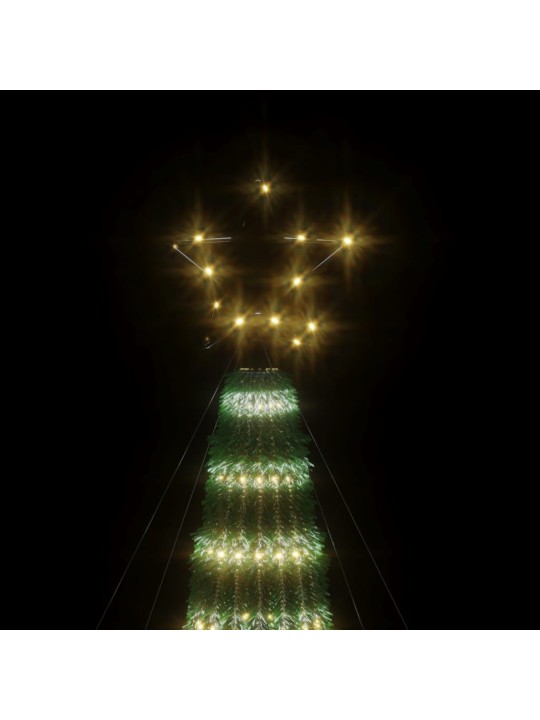 Led ziemassvētku eglīte 275 led silti balta 180 cm