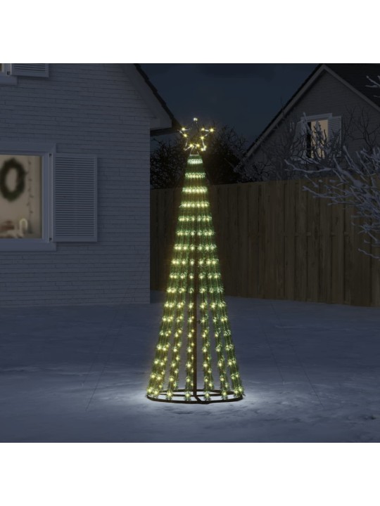 Led ziemassvētku eglīte 275 led silti balta 180 cm