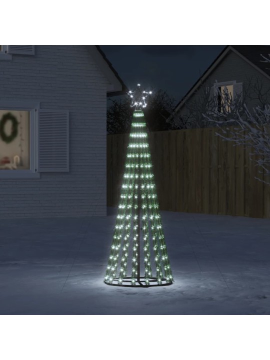LED Ziemassvētku eglīte 275 LED Auksti Balts 180 cm