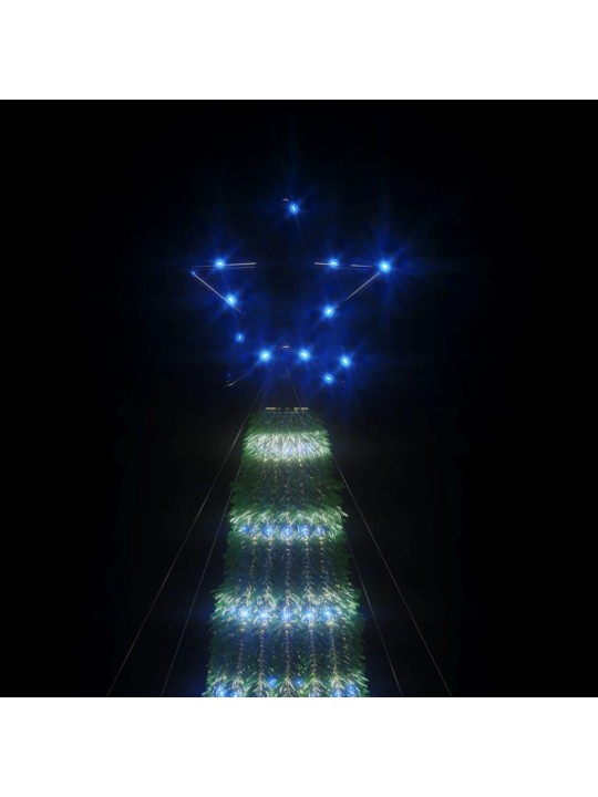 Led ziemassvētku eglīte 275 led zila 180 cm