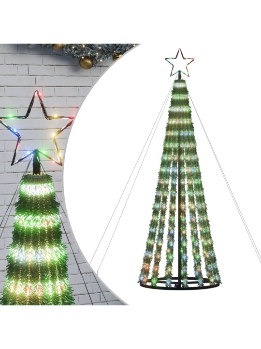 LED Ziemassvētku eglīte 275 LED Krāsains 180 cm