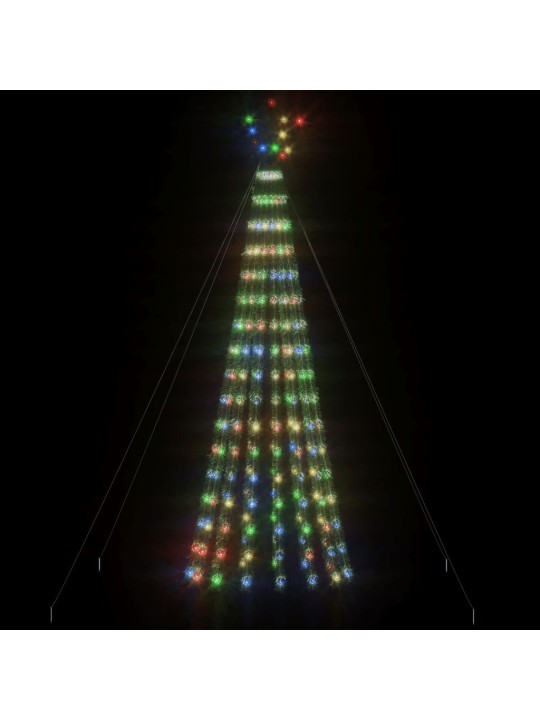 LED Ziemassvētku eglīte 275 LED Krāsains 180 cm