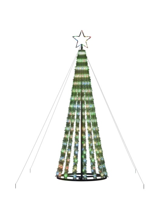 LED Ziemassvētku eglīte 275 LED Krāsains 180 cm