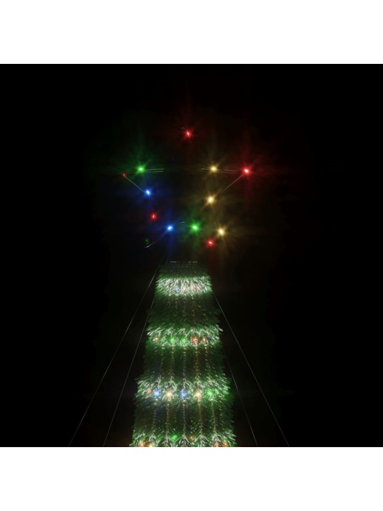 LED Ziemassvētku eglīte 275 LED Krāsains 180 cm