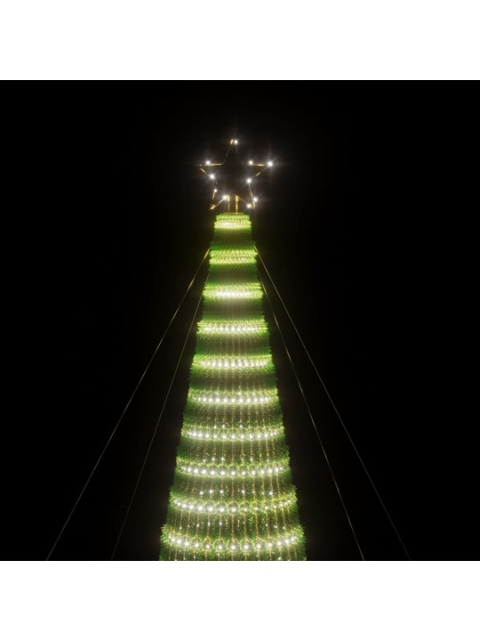 Led ziemassvētku eglīte 1544 led auksti balts 500 cm