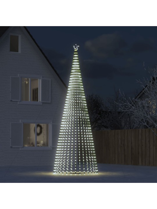 Led ziemassvētku eglīte 1544 led auksti balts 500 cm