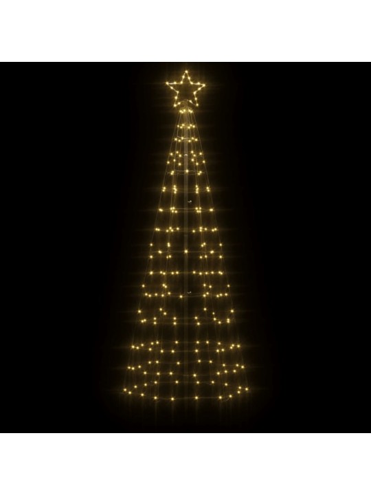 LED Ziemassvētku eglīte ar tapas 220 LED Silti Balta 180 cm