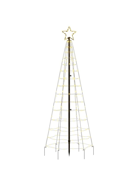 LED Ziemassvētku eglīte ar tapas 220 LED Silti Balta 180 cm