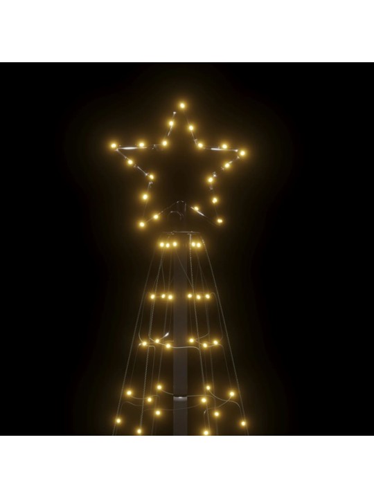 LED Ziemassvētku eglīte ar tapas 220 LED Silti Balta 180 cm