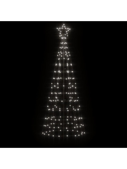 LED Ziemassvētku eglīte ar tapas 220 LED auksti balts 180 cm