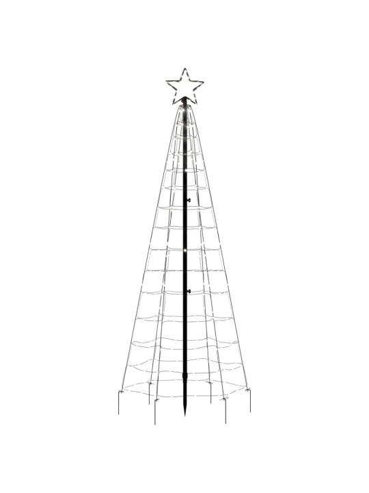 LED Ziemassvētku eglīte ar tapas 220 LED auksti balts 180 cm