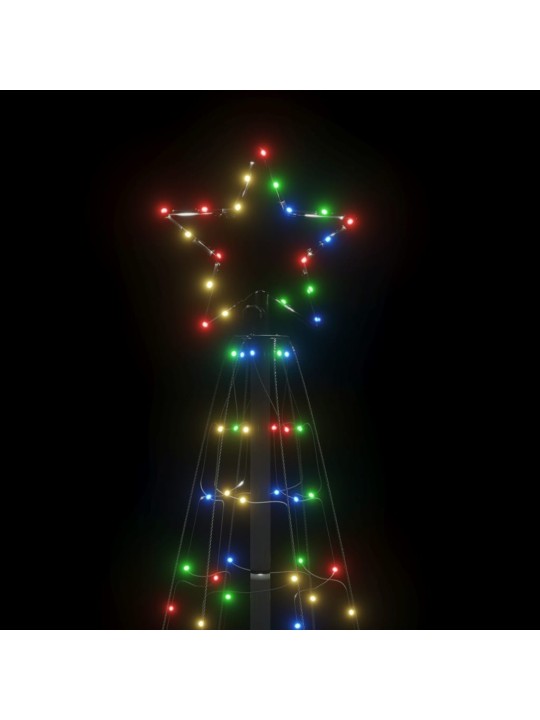 Led ziemassvētku eglīte ar tapas 220 led krāsaina 180 cm