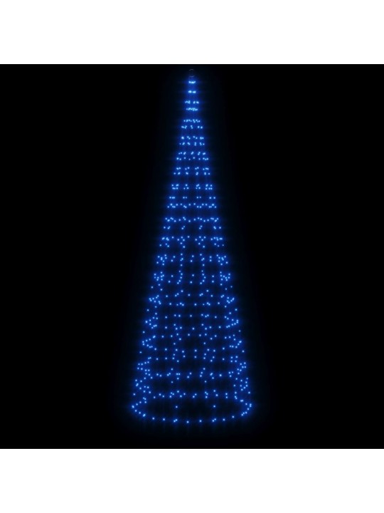Led ziemassvētku eglīte uz karoga masta 550 led zila 300 cm