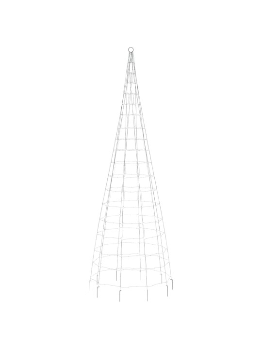 Led ziemassvētku eglīte uz karoga masta 550 led zila 300 cm