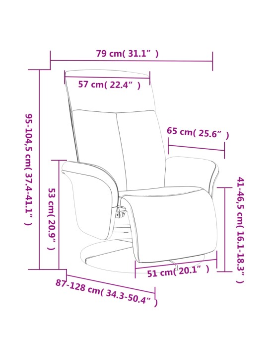 Krēsls ar kāju balstu, atgāžams, gaiši dzeltens audums