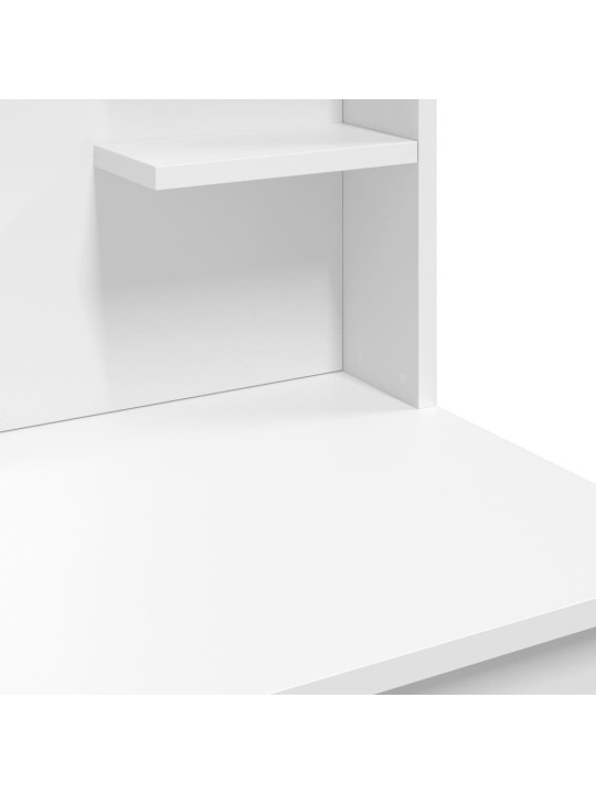 Spoguļgaldiņš ar led, balts, 96x40x142 cm