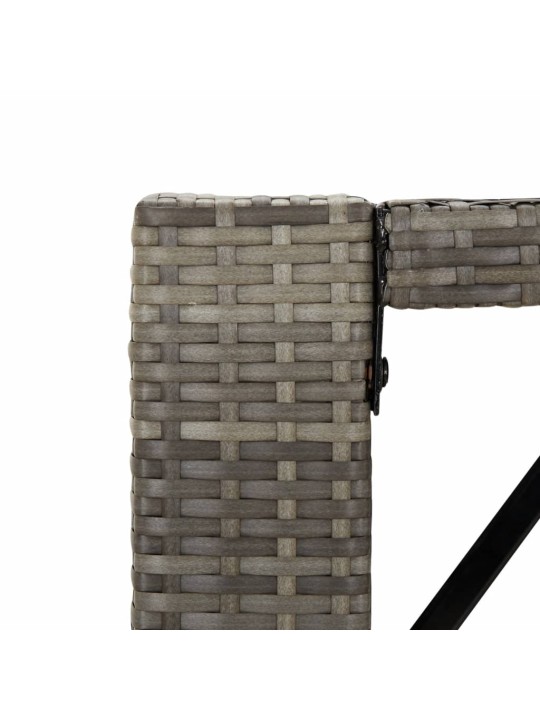 7-daļīgs dārza bāra komplekts ar matračiem, PE rotangpalma
