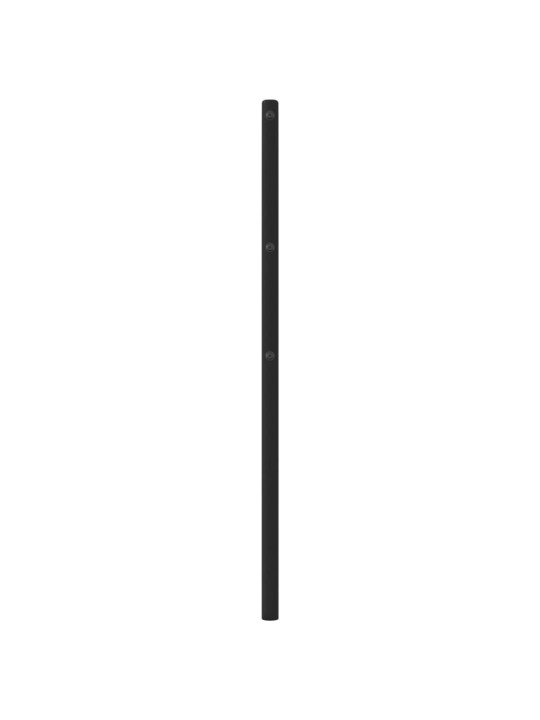 Gultas galvgalis, metāls, melns, 200 cm
