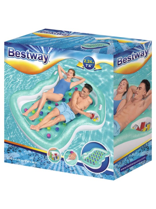 Bestway divvietīgs ūdens matracis, 224x174 cm