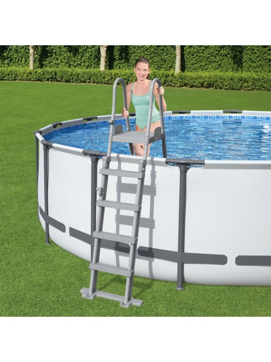 Bestway baseina drošības kāpnes flowclear, 4 pakāpieni, 132 cm