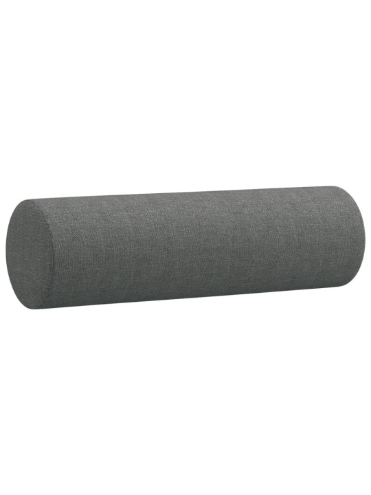 Divvietīgs dīvāns ar spilveniem, tumši pelēks, 120 cm, audums