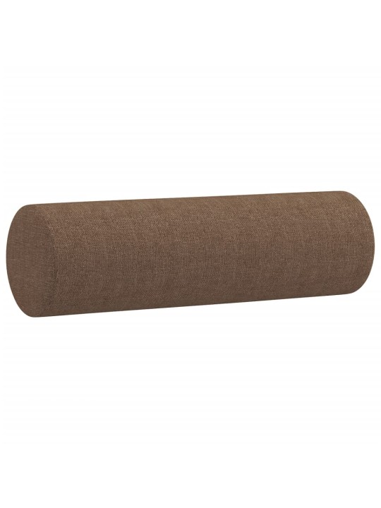 Divvietīgs dīvāns ar spilveniem, brūns, 120 cm, audums