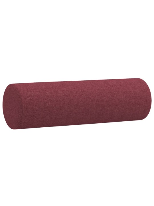 Divvietīgs dīvāns ar spilveniem, vīnsarkans, 120 cm, audums