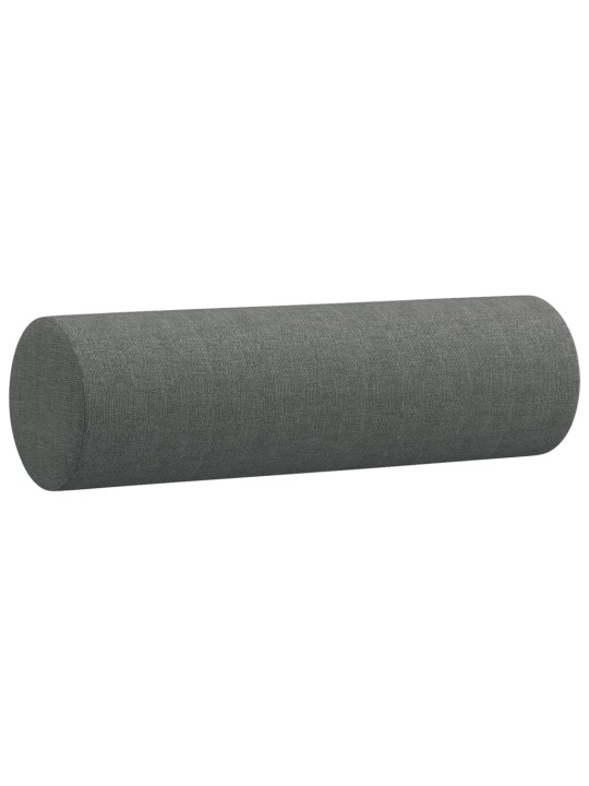 Divvietīgs dīvāns ar spilveniem, tumši pelēks, 120 cm, audums