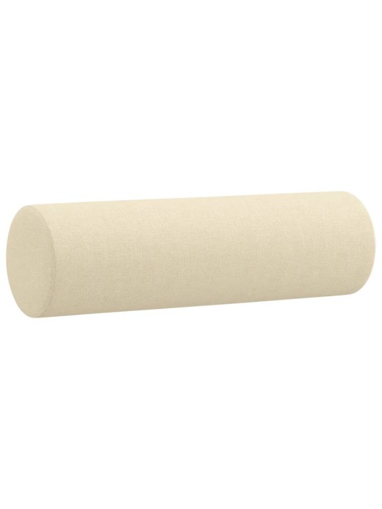 Divvietīgs dīvāns ar spilveniem, krēmkrāsas, 120 cm, audums