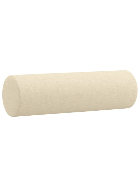Divvietīgs dīvāns ar spilveniem, krēmkrāsas, 120 cm, audums