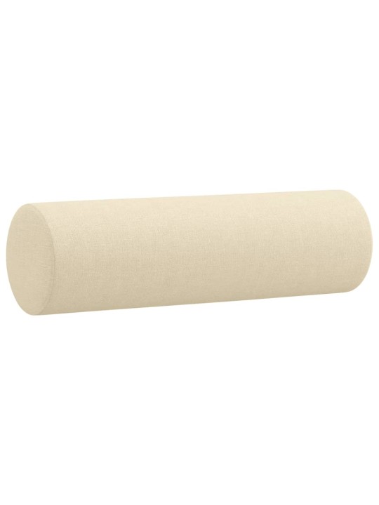 Divvietīgs dīvāns ar spilveniem, krēmkrāsas, 140 cm, audums