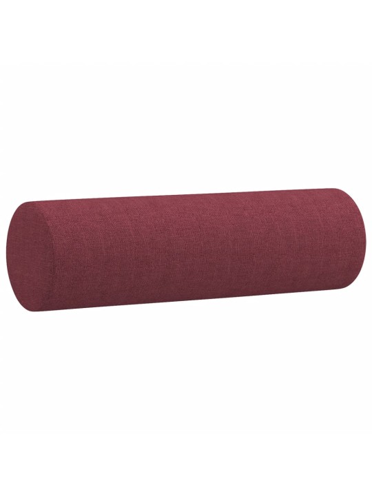 Divvietīgs dīvāns ar spilveniem, vīnsarkans, 140 cm, audums