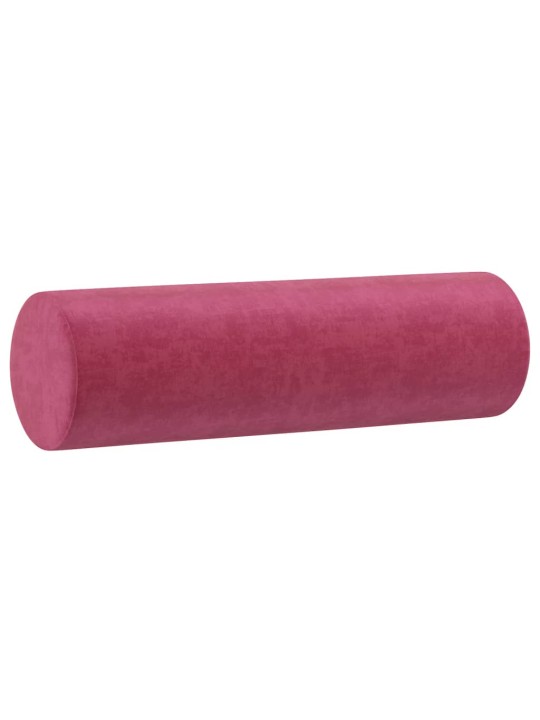 Divvietīgs dīvāns ar spilveniem, vīnsarkans, 120 cm, samts