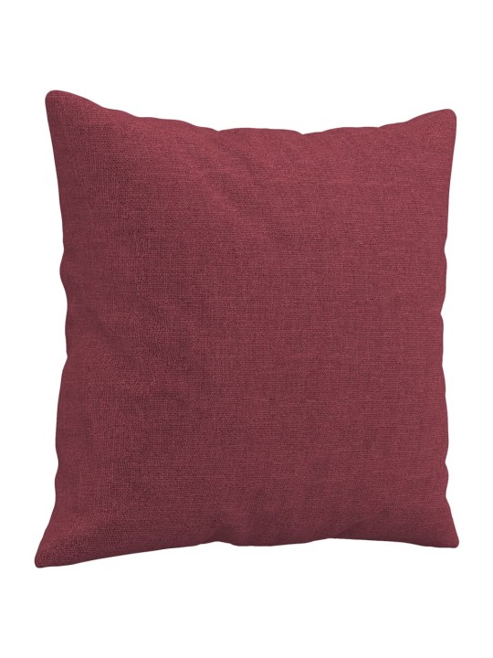 Divvietīgs dīvāns ar spilveniem, vīnsarkans, 120 cm, audums