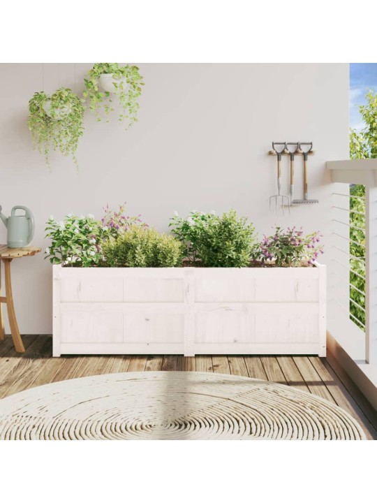 Dārza puķu kaste, 150x50x50 cm, priedes masīvkoks