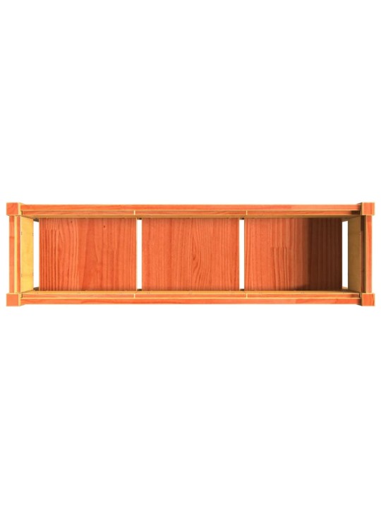 Dārza puķu kaste ar kājām, vaska brūnas, 110x31x70 cm, priede