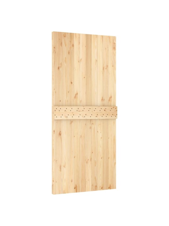 Bīdāmās durvis ar stiprinājumiem, 95x210 cm, priedes masīvkoks