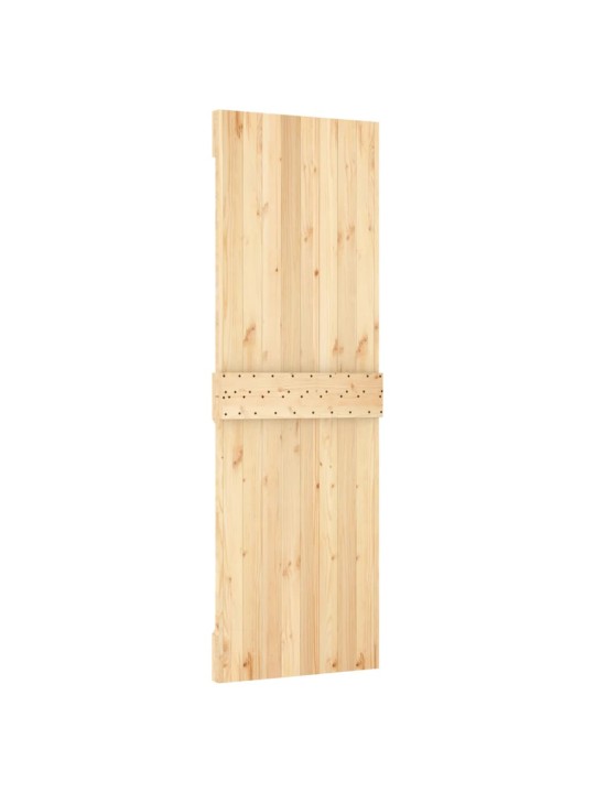 Bīdāmās durvis ar stiprinājumiem, 70x210 cm, priedes masīvkoks
