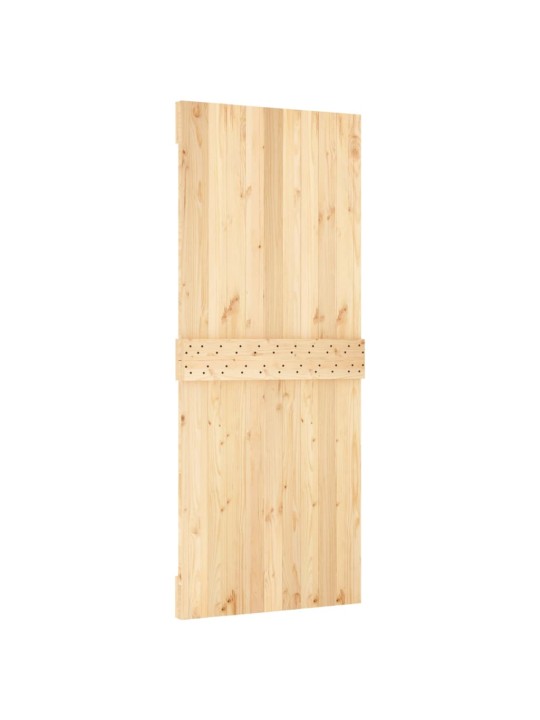 Bīdāmās durvis ar stiprinājumiem, 85x210 cm, priedes masīvkoks