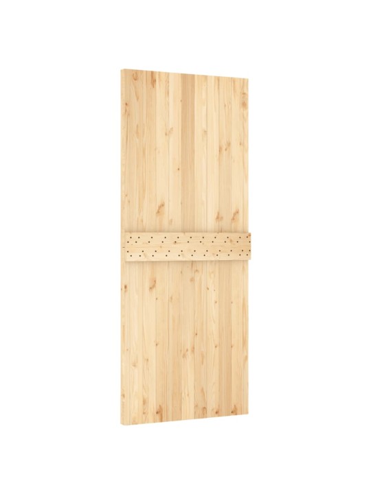 Bīdāmās durvis ar stiprinājumiem, 85x210 cm, priedes masīvkoks