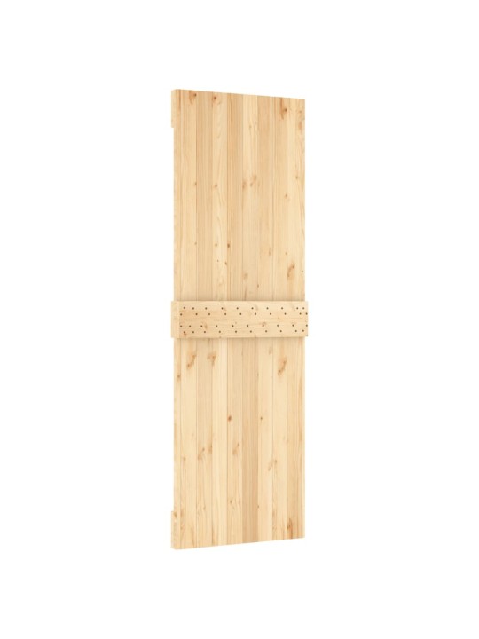 Bīdāmās durvis ar stiprinājumiem, 70x210 cm, priedes masīvkoks