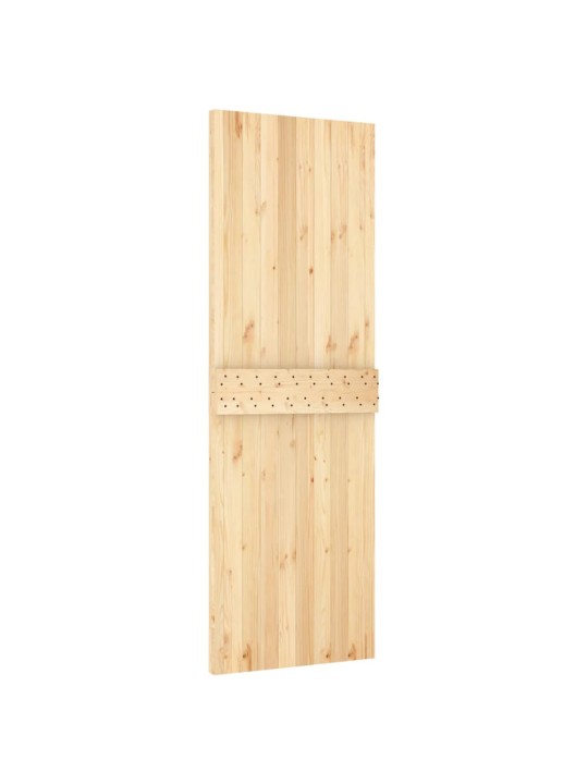 Bīdāmās durvis ar stiprinājumiem, 70x210 cm, priedes masīvkoks
